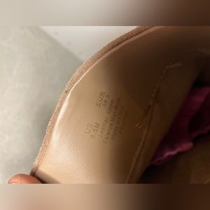 Leather tan 9.5 over knee boots with heel